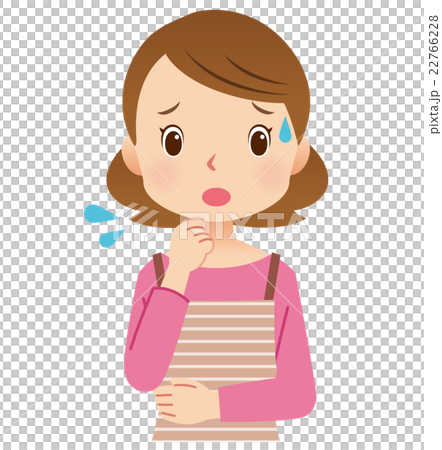 女性ポーズ　主婦　表情 22766228