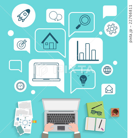 Modern infographic for business concept. Modern infographic for business concept. 22766811