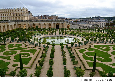 ベルサイユ宮殿庭園の写真素材