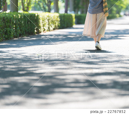夏の日差し　女性 22767852