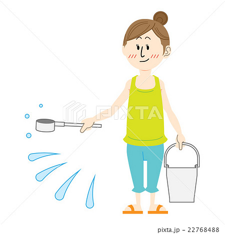 打水する女性 22768488