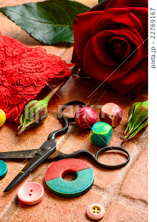 Beads and thread 22769167