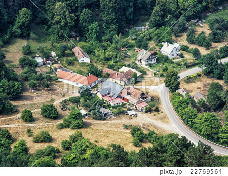 The little village surrounded by forests in Slovak republic The little village surrounded by forests in Slovak republic 22769564