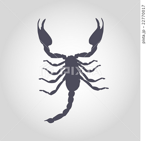 Scorpion Silhouette Icon Vector Illustration 22770017