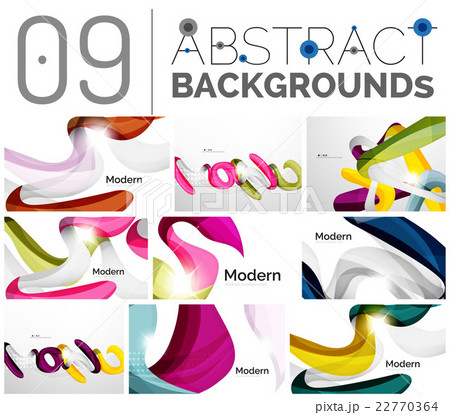 Set of smooth abstract backgrounds 22770364
