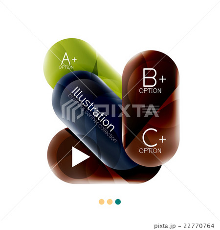 Round business infographics template buttons 22770764