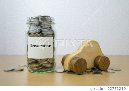 Money saving for Insurance in the glass bottle 22771250
