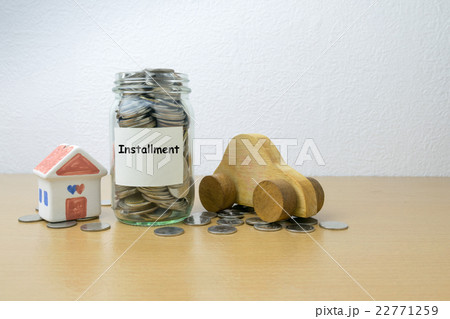 Money saving for installment in the glass bottle Money saving for installment in the glass bottle 22771259