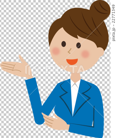 A woman in a suit to explain A woman in a suit to explain 22771349