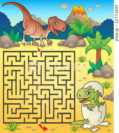 Maze 3 with dinosaur theme 2 22771695