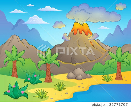 Prehistoric Theme Landscape 1のイラスト素材