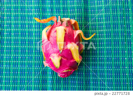 dragon fruit on a blue background 22771728