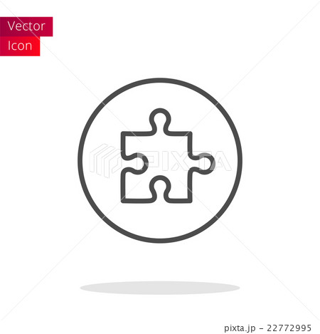 Puzzle Thin Line Icon 22772995