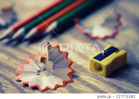 toned pencil sharpener trash wood 22773382