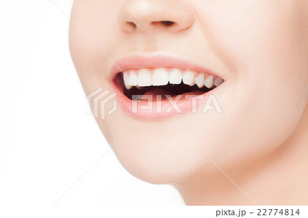 Beautiful and healthy woman smile, close-up Beautiful and healthy woman smile, close-up 22774814