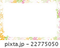 パステルカラーのフラワーフレーム 22775050