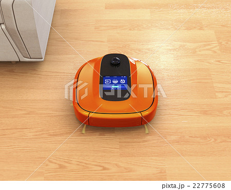 メタリックオレンジカラーのお掃除ロボット 22775608