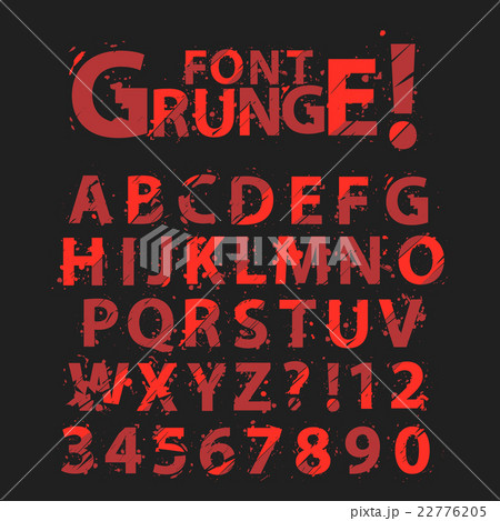 Grunge Alphabet 22776205