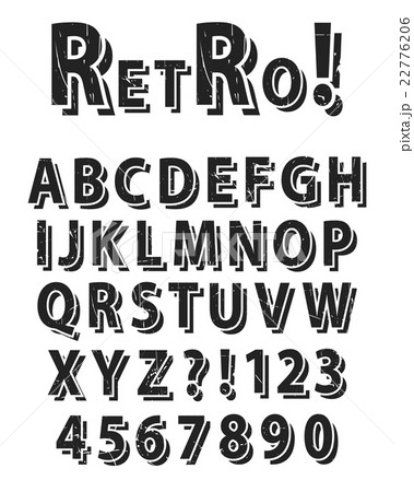 Retro Grunge Alphabet 22776206