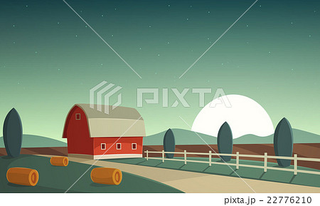 Night Farm Landscape 22776210