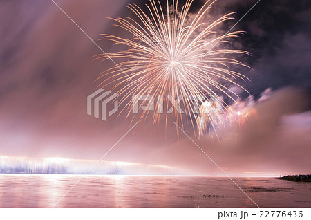 諏訪湖の花火 22776436