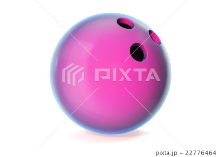 Colorful bowling ball isolated on white background 22776464