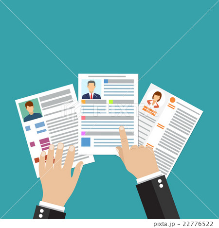 Cv concept resume with photo, documents. 22776522