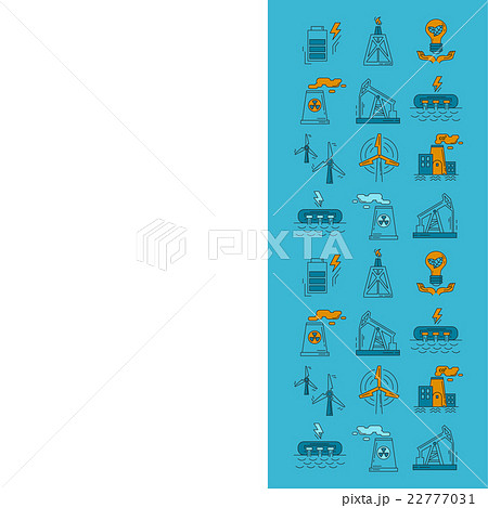 Energy Ecology and Pollution Vector set of icons 22777031