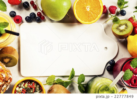 Fresh smoothies and fruits Fresh smoothies and fruits 22777849