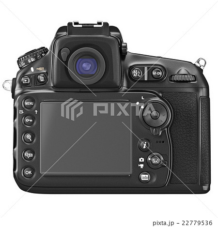 DSLR camera, LCD display, back view 22779536