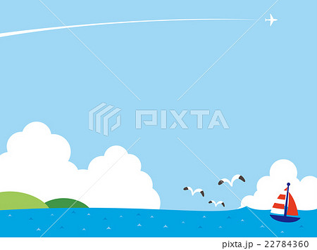 海のイラストのイラスト素材 22784360 Pixta