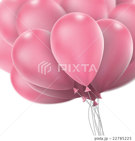 Pink glossy balloons. EPS 10 22785225