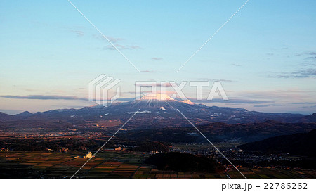 冬の大山　西側　夕景 22786262