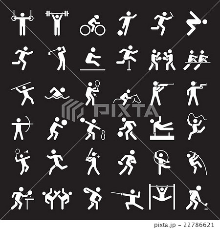 Set of sport icons. 22786621