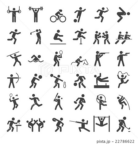 Set of sport icons. Set of sport icons. 22786622