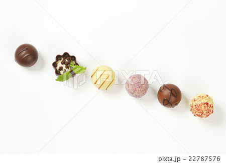 assorted chocolate pralines 22787576