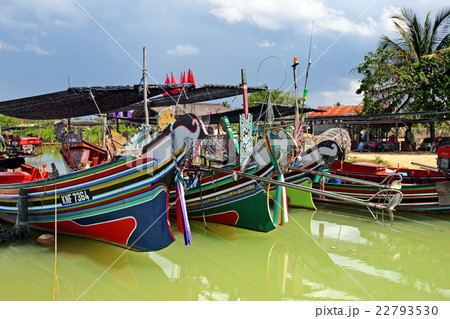 Taditional fisherman boats in Kelantan, Malaysia Taditional fisherman boats in Kelantan, Malaysia 22793530