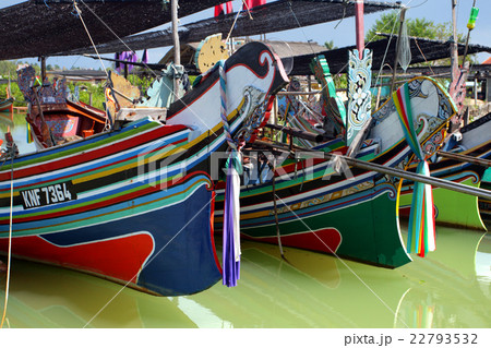 Taditional fisherman boats in Kelantan, Malaysia Taditional fisherman boats in Kelantan, Malaysia 22793532