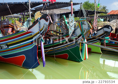 Taditional fisherman boats in Kelantan, Malaysia 22793534