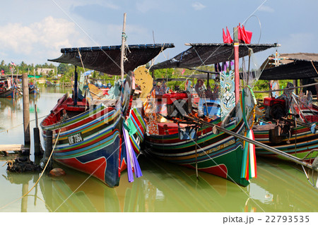 Taditional fisherman boats in Kelantan, Malaysia Taditional fisherman boats in Kelantan, Malaysia 22793535