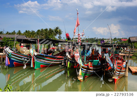 Taditional fisherman boats in Kelantan, Malaysia Taditional fisherman boats in Kelantan, Malaysia 22793536
