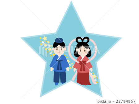 七夕 織り姫 彦星 イラスト アイコン 22794957