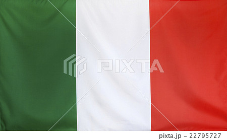 Italy Flag real fabric seamless close upの写真素材 [22795727] - PIXTA