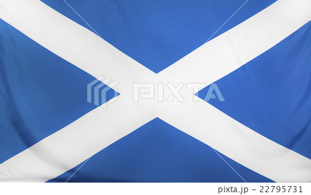 Scotland Flag real fabric seamless close up 22795731