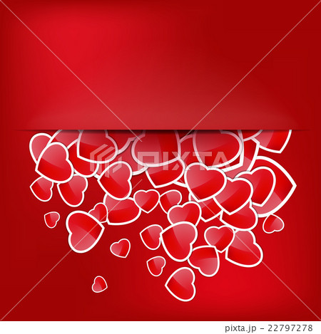 Paper Sticker Valentine's day. EPS 10 22797278