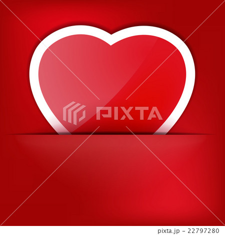 Paper Sticker Valentine's day. EPS 10 22797280