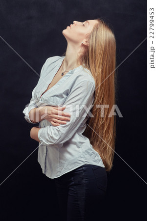 aroused woman profile 22799453