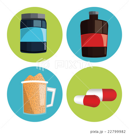 Icon of Protein Supplement design, vector 22799982