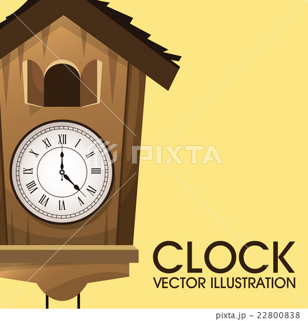 Clock icon object, time concept vector design 22800838