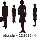 街の人々　シルエット 22801244